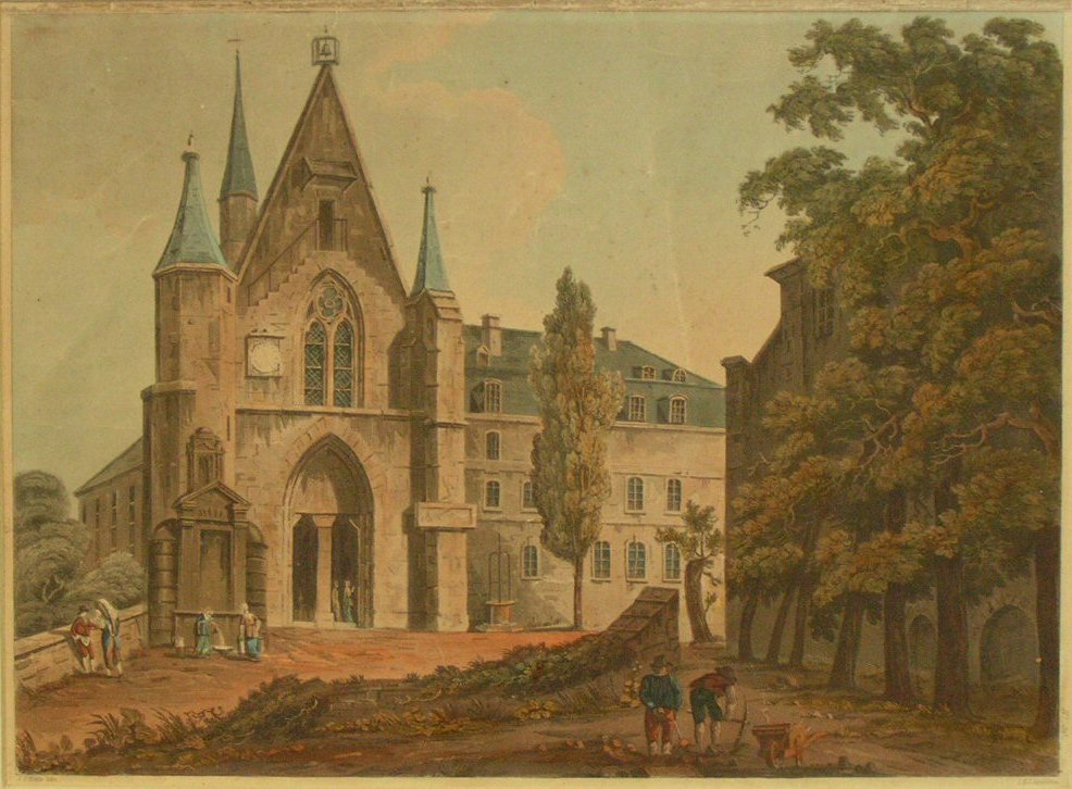 Aquatint - College de Navarre, Paris - Hill